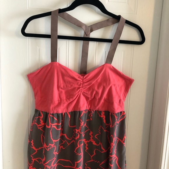 Sexy Hot-Pink & Dark Silver Summer Dress - Picture 2 of 7